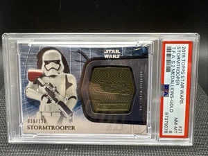 Stormtrooper 2016 Topps Star Wars The Force Awakens Medallion Gold 39/120 PSA 8 - Picture 1 of 2