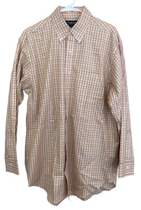 Brooks Brothers Country Club Mens Button Down Shirt Plaid Size M Egyptian Cotton - Picture 1 of 5
