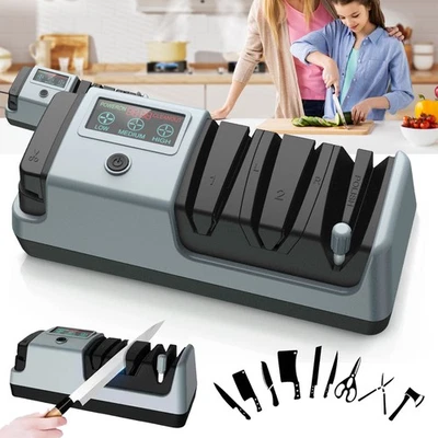 Afilador de cuchillos eléctrico profesional cocina afilador piedra amoladora cuchillos EE. UU. Foto 1 de 4