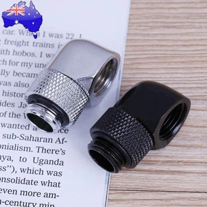 G1/4 Inner Outer Dual Thread 90 Degree Rotary Water Tube Connector Adapter - Afbeelding 1 van 14