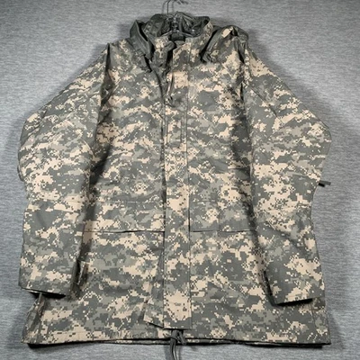 US Army ECWCS Parka Mens Large Regular UCP ACU Digital Camo Cold Weather Hooded - Image 1 of 4