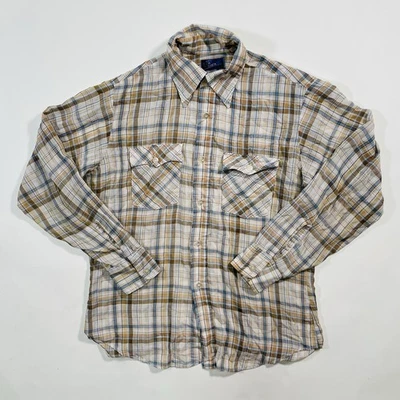 Vintage 80s JC Penny Western Shirt Button Up Lightweight Size L - Image 1 of 4