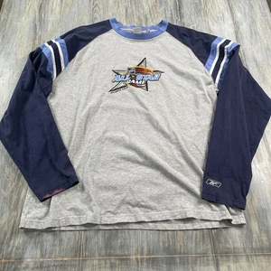 Vintage Atlanta Thrashers Long Sleeve Shirt Blue Men's Size XL NHL Hockey - Picture 1 of 3