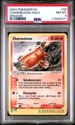 2003 POKEMON EX DRAGON #99 CHARMELEON-HOLO PSA 8 - Image 1 of 2