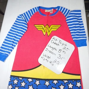 Gr. L/XL DC Comics Wonder Woman Superheld Fleece Einteiler Schlafanzug Reißverschluss Kostüm  - Bild 1 von 9