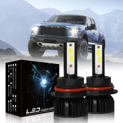 For Ford Crown Victoria 1999-2011 2pc 9007 LED Headlight High/Low Beam Bulbs - Image 1 of 4