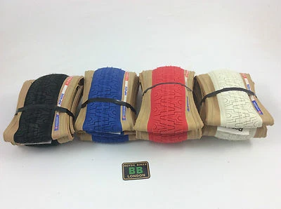 Panaracer HP406 PAIR Old School BMX Tyre Freestyle Skinwall Red Black Blue White - Image 1 of 3