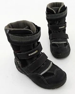 Boots Richter botas velcro cuero sintético textil negro gris talla 25 - Imagen 1 de 9