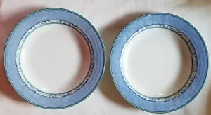 NEW Set of 2 MIKASA SUSANNE 9-inch Rimmed Soup Bowls SL 104 EXCELLENT - Picture 1 of 5