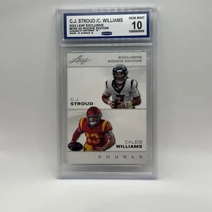 🔥Gem 10🔥 2023 Leaf Exclusive Rookie Edition - Stroud/Williams (RC) - #ERE-02 - Picture 1 of 1