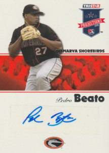 Pedro Beato 2008 Tristar Projections rookie RC autograph auto card 165