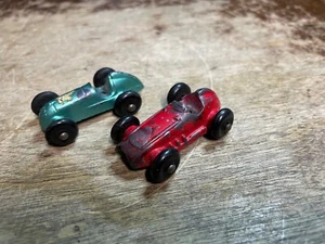 2 Vintage Diecast 2” Open Wheel Race Cars Midget Hole in Seat for Driver Toys - Picture 1 of 4