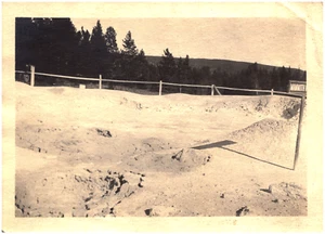 Mammoth Paint Pots at Yellowstone National Park Wyoming 1920s Antique Photo - Picture 1 of 2
