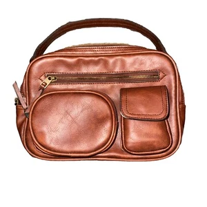 Handtasche Kunstleder Taschen Mehrzweck braun Top Griff Reise - Bild 1 von 13