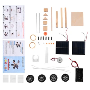 Wooden DIY Solar Remote Control Racing Car Model Student Science Project Mterial - Picture 1 of 24