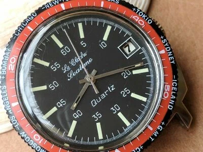 Vintage 1970's Stowa La Cloche Seatime German Quartz World Time 15 ATM Diver - Image 1 of 4