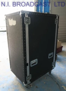 CP cases 24RU anti shock flightcase on wheels  with removeable front and backs - Picture 1 of 15