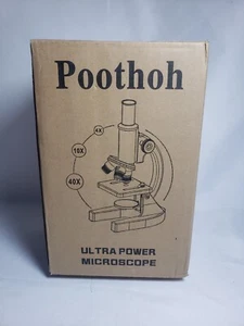 Microscope 40-2000X Magnification Compound Kit Black/Grey Adult Kid Homeschool - Picture 1 of 1