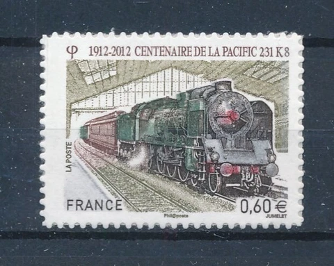 France 2012 Trains - Yvert 711 : good stamp very fine adhesive Cover