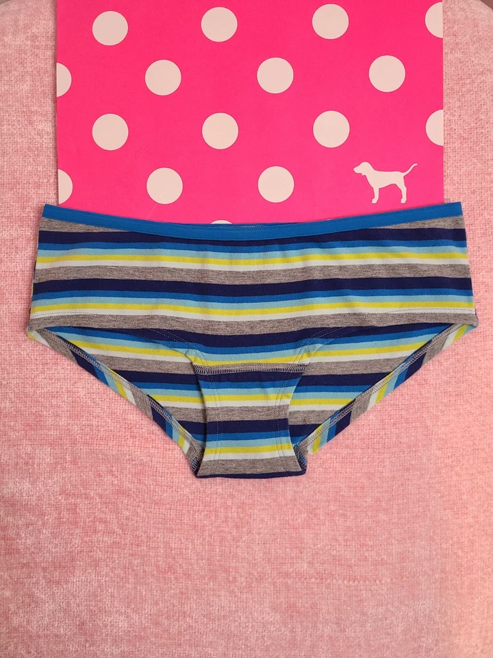 Braguita Hipster de tiro bajo de algodón talla XS rara de colección vs rosa Foto 1 de 4