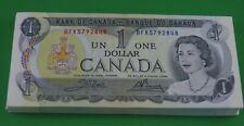 100 Canadian  1973  $1.00 Bills  -  Consecutive  -   Unc
