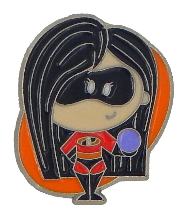 Prendedor de intercambio individual The Incredibles Violet Parr Orange Circle Disney Park nuevo Foto 1 de 1