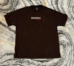 Vintage Guinness Arth Beer Dublin Stout drinking Ireland Brown T Shirt - Mens XL - Picture 1 of 9