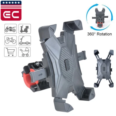 Motorcycle Bike Handlebar Mount Holder Bicycle For iPhone Samsung Cell Phone GPS - Image 1 of 4