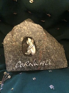 Vintage Cornish Pisky/Pixie On Slate - Picture 1 of 9