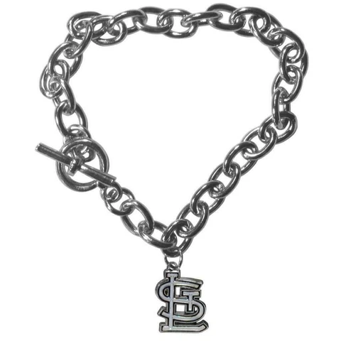 St Louis Cardinals Charm Chain Link Bracelet Cover