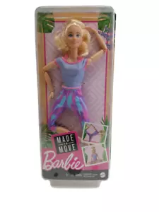 Barbie Bambola Made to Move con Articolazioni Flessibili e Lunga Coda di Cavallo Bionda NUOVA - *LEGGI - Foto 1 di 19