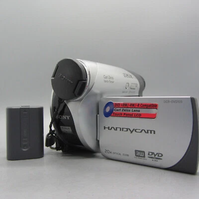 Sony Handycam DCR-DVD105E Handheld DVD Camcorder Silver Tested - Image 1 of 4