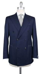 Luigi Borrelli Navy Blue Wool Blend Solid Suit - (LB200770R7)