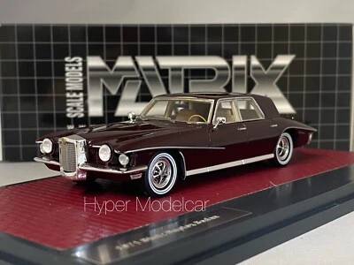 MATRIX 1/43 STUTZ DUPLEX SEDAN 1971 DARK RED ART. MX41804-081 - Immagine 1 di 3