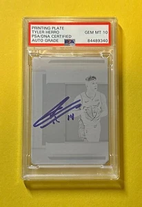 Placa Panini Nat'l Treasures 2019-20 1/1 Tyler Herro auténtico PSA automático 10 - Imagen 1 de 2