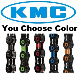 KMC X10 DLC10 ASSORTED COLORS 10 Speed Bike Chain fit SRAM Shimano Road Mountain - Picture 1 of 6