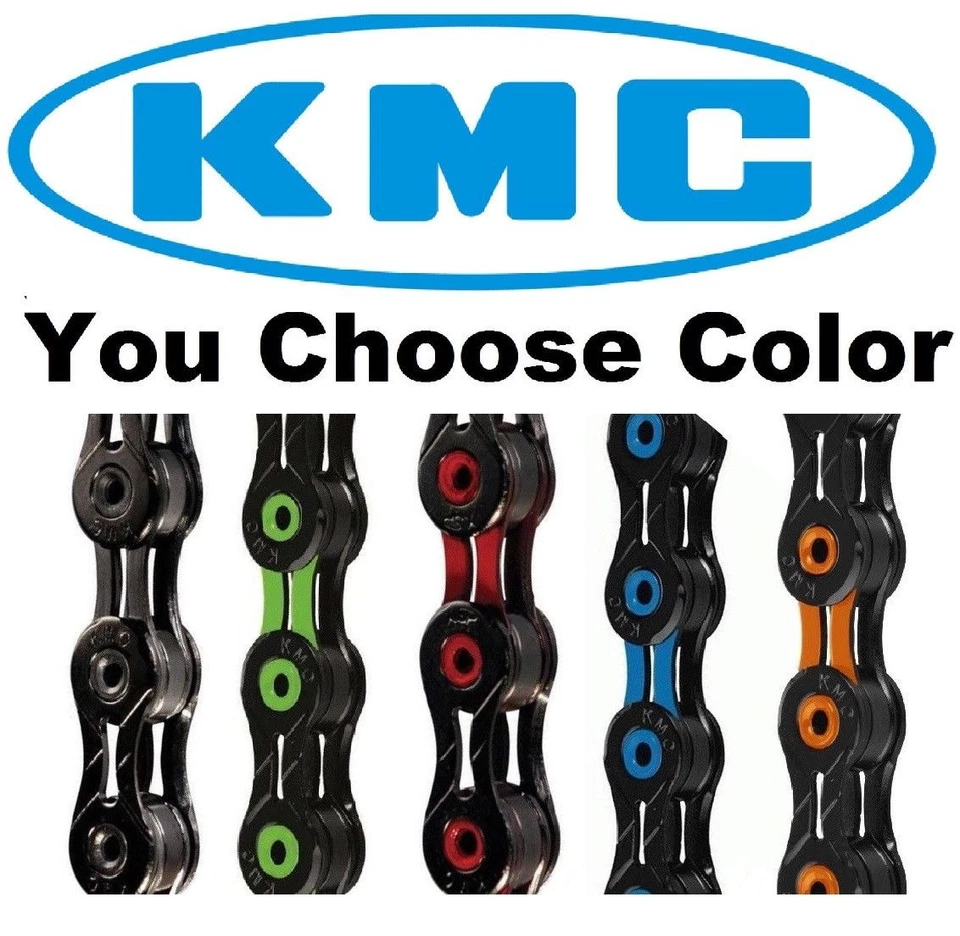 KMC X10 DLC10 ASSORTED COLORS 10 Speed Bike Chain fit SRAM Shimano Road Mountain