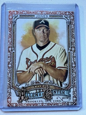Topps Allen & Ginter Chipper Jones 2025 lámina naranja 7/25 Atlanta Braves #36 Foto 1 de 4