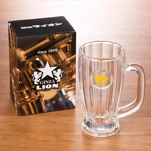 Sapporo Draft Beer GINZA LION Original Beer Mug Glass Drinking at home - Picture 1 of 5