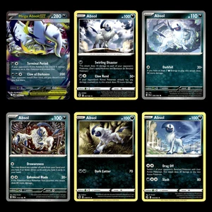 Mega Absol ex Card Mega Evolution Pokemon Cards Collection Set Deck Building - Picture 1 of 9