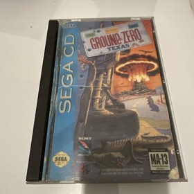 Ground Zero Texas Sega CD CIB W Both Discs & Manual - Not Tested