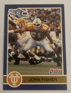 JOHN FISHER /1991 TENNESSEE VOLS /BLUE SEC HOBY FOOTBALL CARD/SUPER RARE VOL - Picture 1 of 2