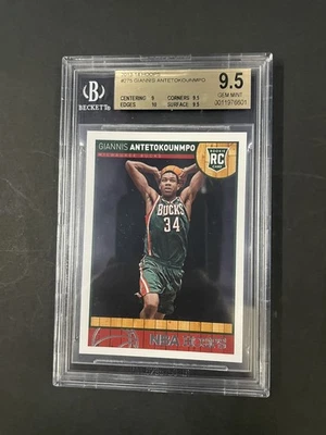 2013-14 PANINI HOOPS #275 GIANNIS ANTETOKOUNMPO BGS 9.5 GEM MINT BUCKS - Image 1 of 2