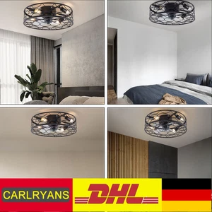 Modern 4-Lichter Fernbedienung Fan-Deckenleuchte Deckenventilator 60W Fan-Lampe - Bild 1 von 18