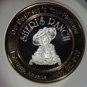 Brothel Silver Strike $10 Token .999 Fine Silver Nevada, Sheri’s Ranch - Picture 1 of 4