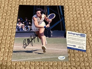 BILLIE JEAN KING SIGNED 8x10 PHOTO TENNIS LEGEND ACOA CERT RARE ๐พ๐พ LEGEND - Picture 1 of 2