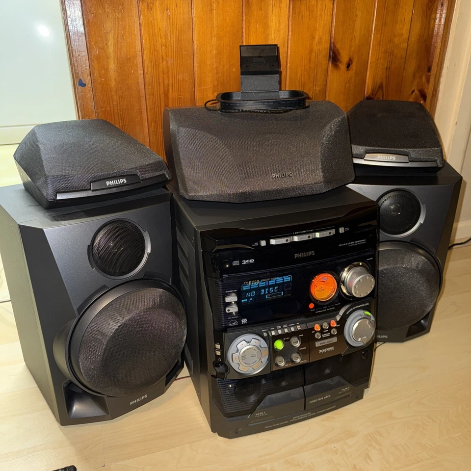 Philips FW-P750/22 CD Cassette Mini Hifi System - Image 1 of 4
