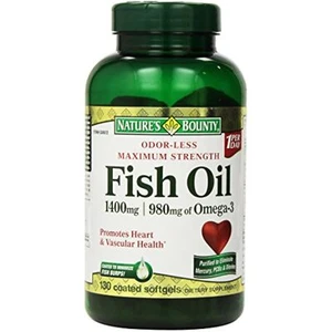 Nature's Bounty Fish Oil 1400 Mg 130 Softgels - Picture 1 of 3