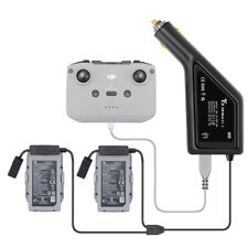 3in1 Car Charger Battery USB Port Phone Remote Controller For DJI Air 2/2s Black