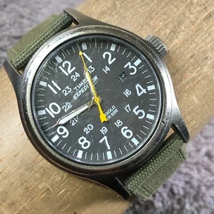 Timex Expedition Scout Men T49961 Date Nylon Quartz Analog 40mm Watch 7 3/4" - Picture 1 of 12